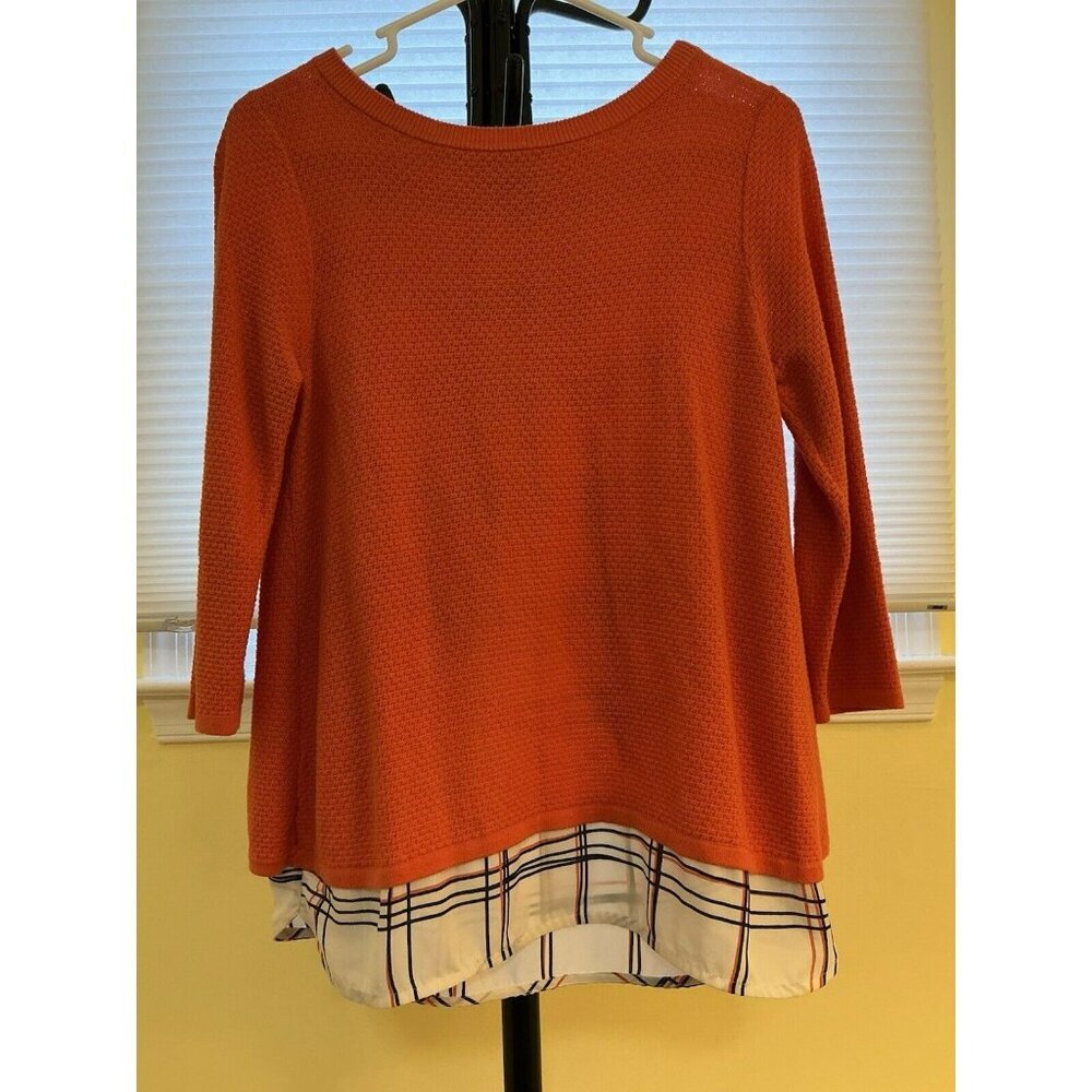 The Limited Women’s Pullover Sweater Shirt Top Split Open Back Cotton Comfy Sz S